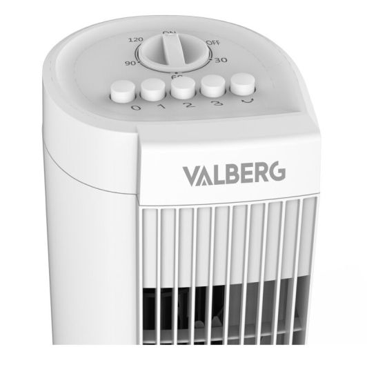 VALBERG EX‑T80 Turmventilator 45 W 3‑Geschwindigkeiten Weiß