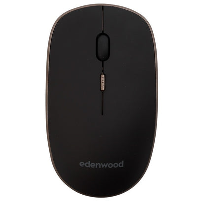 EDENWOOD MWLS01B Kabellose Maus – 1600 DPI, 4 Tasten, Schwarz/Kupfer