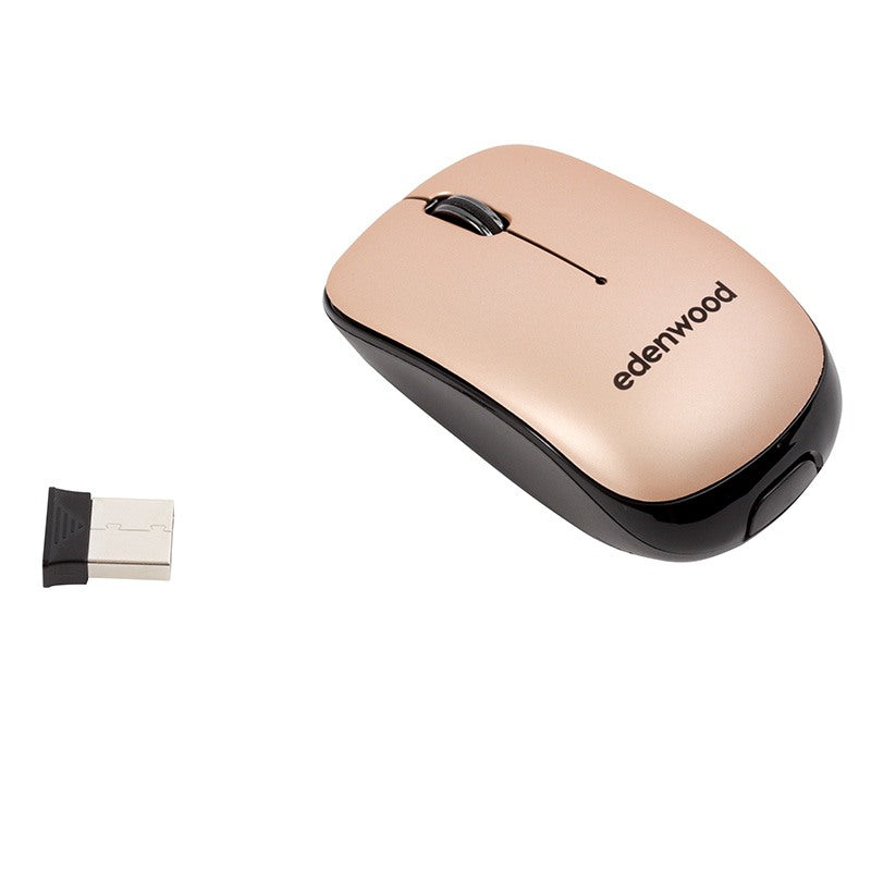 Edenwood Mini Maus Kabellose Kompakt 800–1600 DPI Schwarz