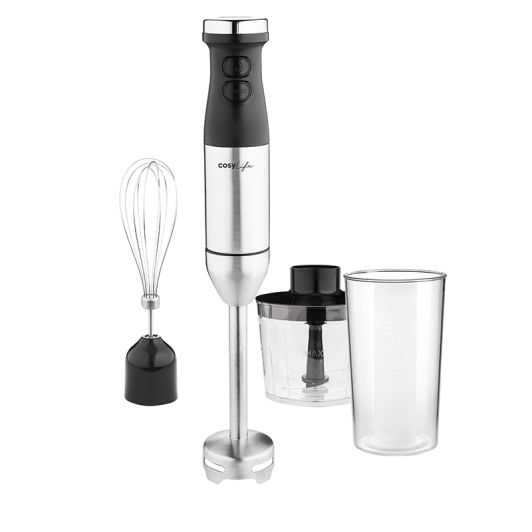 Cosylife CL-SHB600SSX Multifunktions Handmixer 600 W Edelstahl Schwarz Kompakt