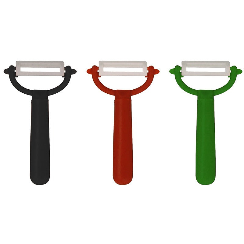 Keramischer Küchen-Peeler Mehrfarbig 24 cm Höhe 10 cm Breite 2,5 cm Tiefe