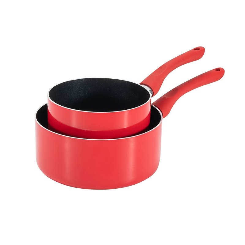 COSYLIFE 2er-Set Kochtöpfe 16 cm & 20 cm Aluminium Teflon Spülmaschinenfest