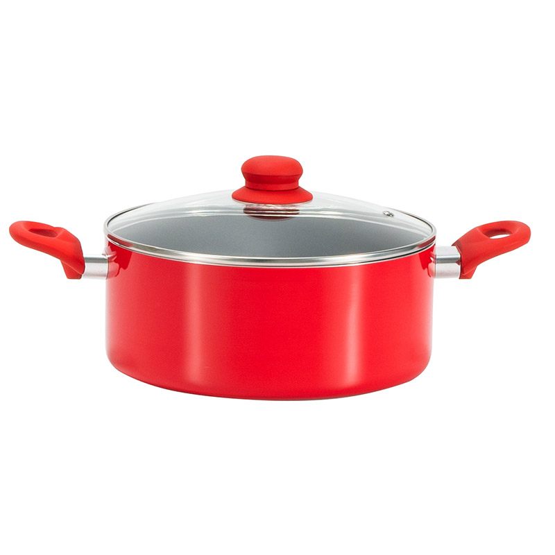 COSYLIFE Cacerola 24cm Aluminio Antiadherente con Asa de Silicona