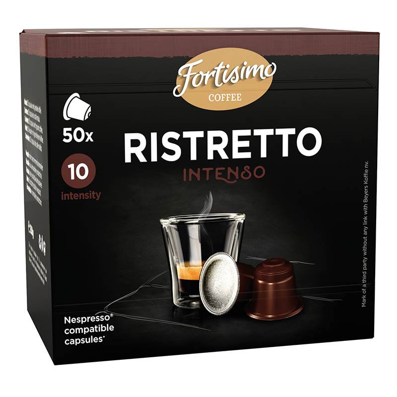 FORTISSIMO Ristretto Intens Espresso Kapseln 50 Stück Kompatibel
