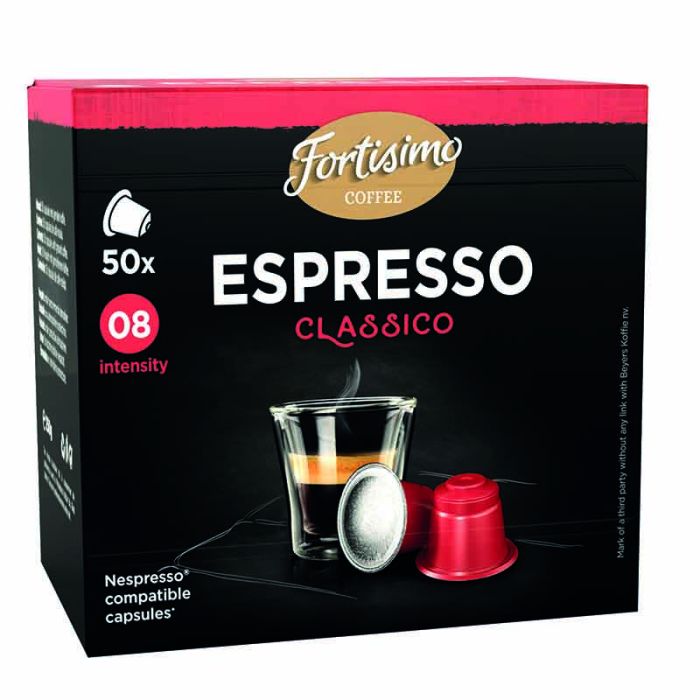 FORTISSIMO Cápsulas Compatibles Nespresso Expresso Clásico 50 Unidades