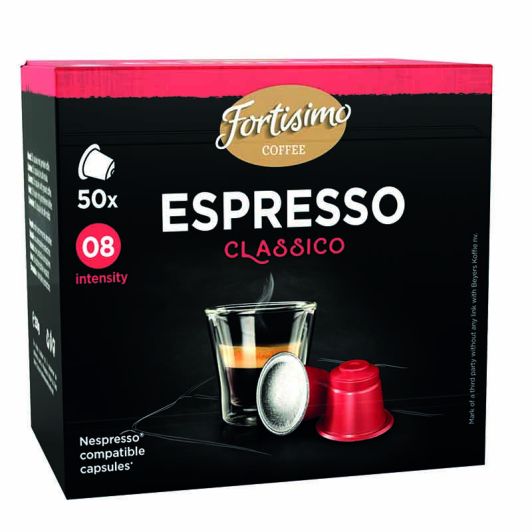 FORTISSIMO Cápsulas Compatibles Nespresso Expresso Clásico 50 Unidades