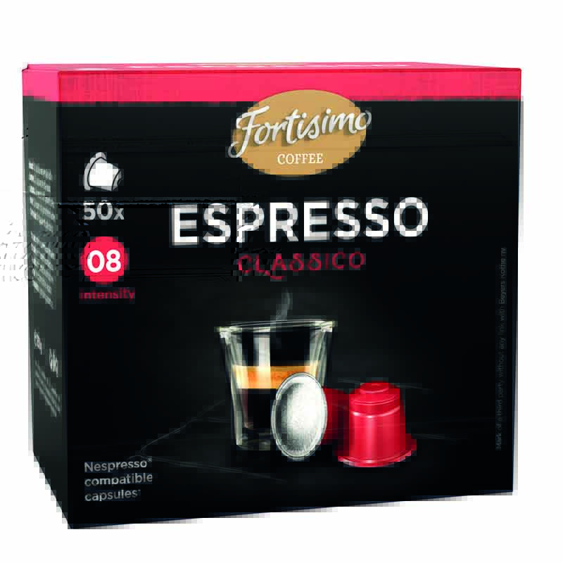 FORTISSIMO Cápsulas Compatibles Nespresso Expresso Clásico 50 Unidades