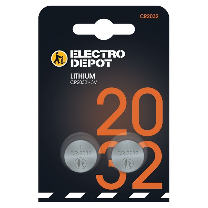 Electro Depot Lithium CR2032 Coin Battery Pack 2