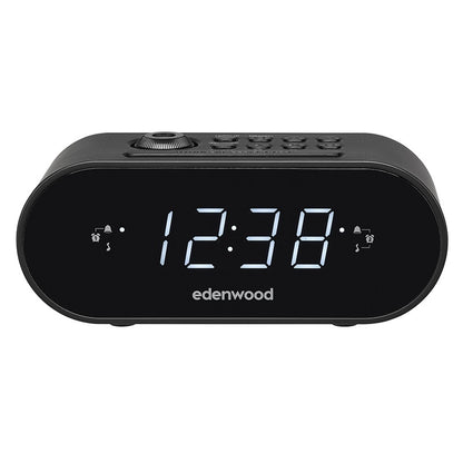 Edenwood Clock Project B1 Radio Despertador Negro Proyección Techo