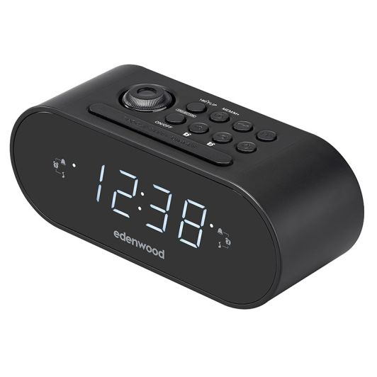 Edenwood Clock Project B1 Radiowecker mit Projektionsanzeige und einstellbarer Helligkeit