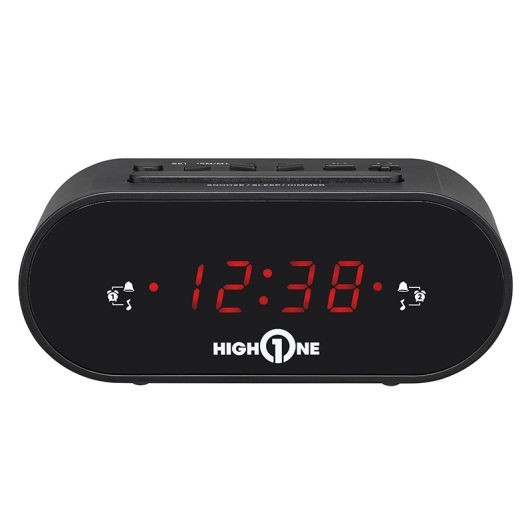 High One Dualer Alarm Radio Schwarz