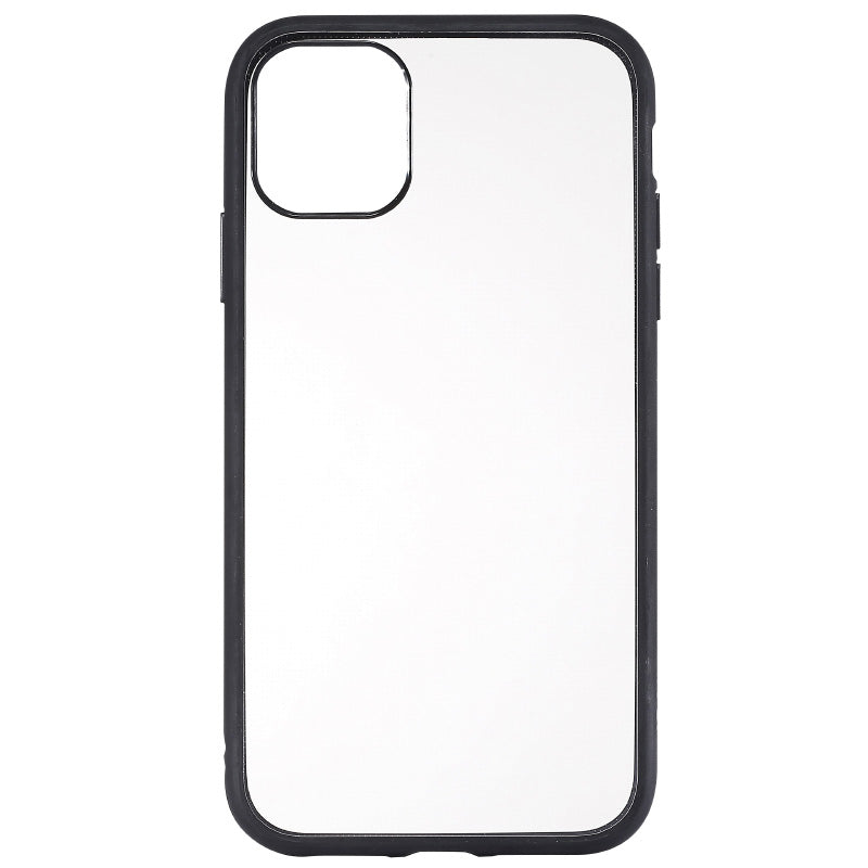 WE Carcasa Protección iPhone 11 Transparente Contorno Negro