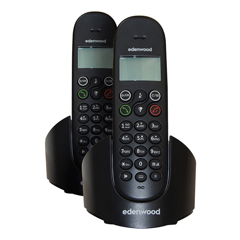 EDENWOOD TRD 1 Duo Festnetztelefon Schwarz