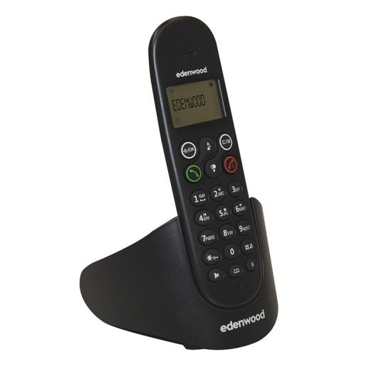 Edenwood Teléfono Fijo Negro 7h Autonomía con Contestador Automático