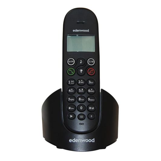 Edenwood Teléfono Fijo Negro 7h Autonomía con Contestador Automático
