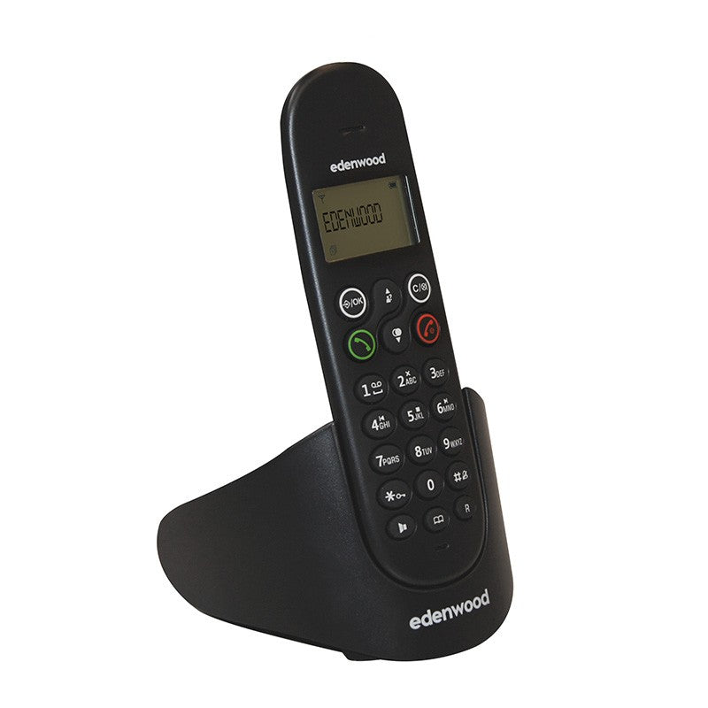 Edenwood Teléfono Fijo Negro 7h Autonomía 20 Contactos