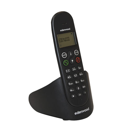 Edenwood Teléfono Fijo Negro 7h Autonomía 20 Contactos