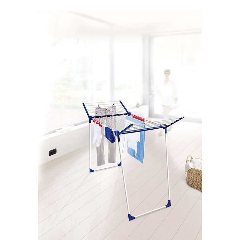 Leifheit Pegasus 180 Plus Wäscheständer 18 m Blau Weiß