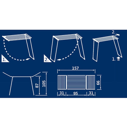 Leifheit Pegasus 180 Plus Wäscheständer 18 m Blau Weiß