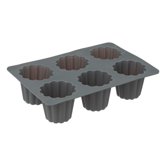 Silikon-Backformen Set 9 Stück Antihaftend Vielseitig Grau Für Kuchen