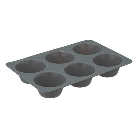 Silikon-Backformen Set 9 Stück Antihaftend Vielseitig Grau Für Kuchen