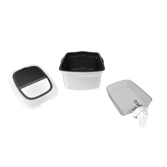 Moulinex Super Uno YY4544FB Fritteuse 2,2L 1800W Antiolorenfilter Inox Schwarz