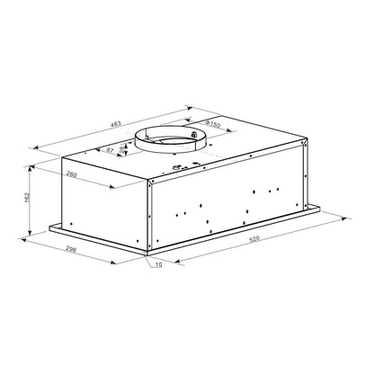VALBERG Grupo Filtrante 60W 196M³/h LED BIH 52 X302C