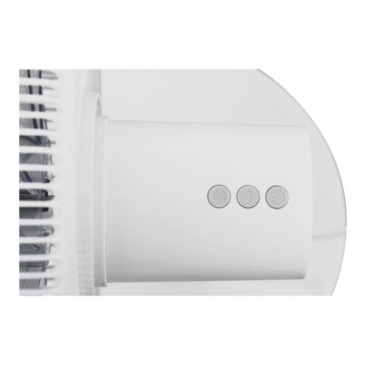 VALBERG 45W Standventilator – 3 Geschwindigkeiten, Leiser Betrieb, Weiß/Grau