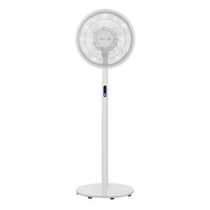 VALBERG Ventilador de Pie 45W 3 Velocidades Silencioso Blanco Gris