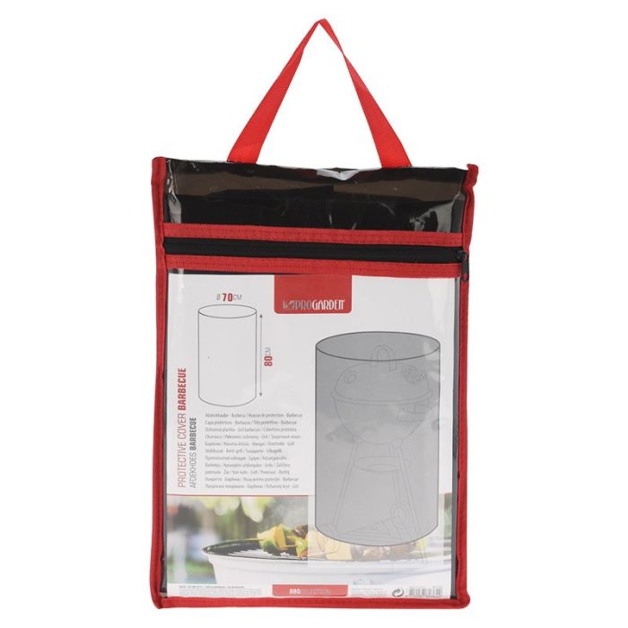 Koopman Funda Redonda Barbacoa 70×80 cm Negro