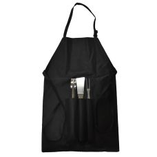 SAS Garden Max Delantal Barbacoa Con 3 Accesorios Negro