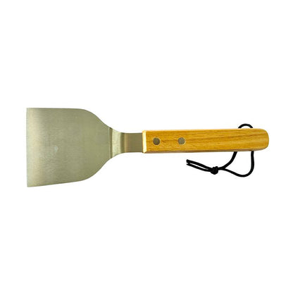 Robuster Edelstahl-Spachtel für Grill, Grau, 25 cm, Langlebig, Hitzebeständig