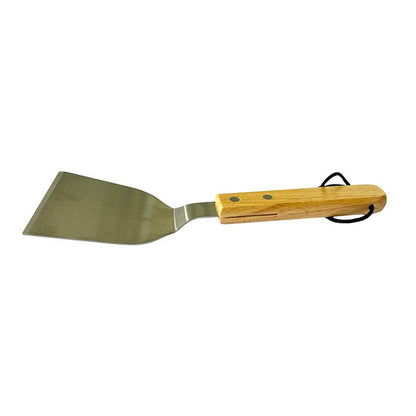 Robuster Edelstahl-Spachtel für Grill, Grau, 25 cm, Langlebig, Hitzebeständig