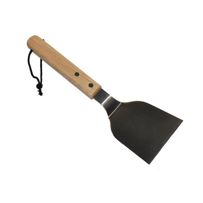 Robuster Edelstahl-Spachtel für Grill, Grau, 25 cm, Langlebig, Hitzebeständig
