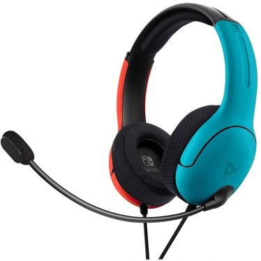 PDP LVL40 Auriculares Gaming Azul Rojo con Micrófono Flip‑to‑Mute