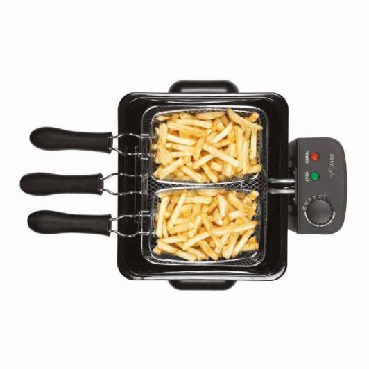 COSYLIFE CL-FR4.5 Inox 4,5‑Liter 2000 W Edelstahlfritteuse für 5 Personen