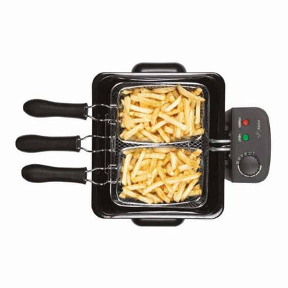COSYLIFE CL-FR4.5 Inox 4,5‑Liter 2000 W Edelstahlfritteuse für 5 Personen