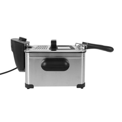 COSYLIFE CL-FR4.5 Inox 4,5‑Liter 2000 W Edelstahlfritteuse für 5 Personen