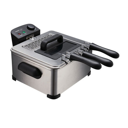 COSYLIFE CL-FR4.5 Inox 4,5‑Liter 2000 W Edelstahlfritteuse für 5 Personen