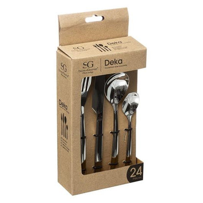 Juego Cubertería Inox 24 Piezas De Acero Inoxidable