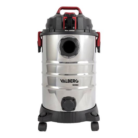 VALBERG Worx-01 1200W 30L Aschesauger und Flüssigkeitssauger Edelstahl 16 kPa