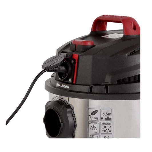 VALBERG Worx-01 1200W 30L Aschesauger und Flüssigkeitssauger Edelstahl 16 kPa
