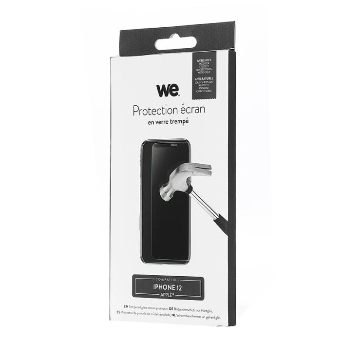 Cristal Templado WE Protector de Pantalla para iPhone 12/12S