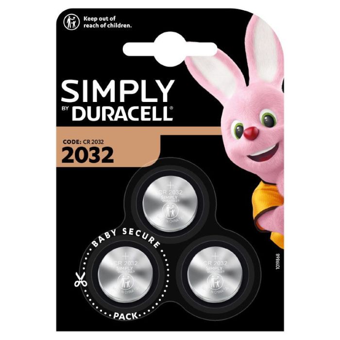 Duracell 2032 Batteriepäckchen x3 Simply Nicht wiederaufladbar 3V