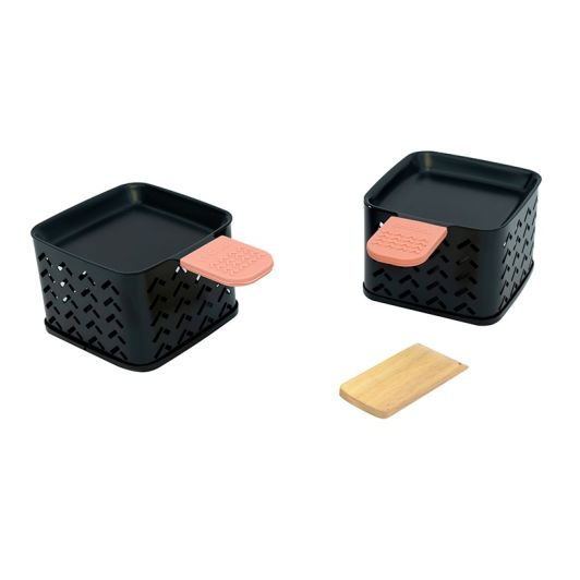 CECOA DIFFUSION Kerzen‑Raclette Duo Stahl 2‑Farben