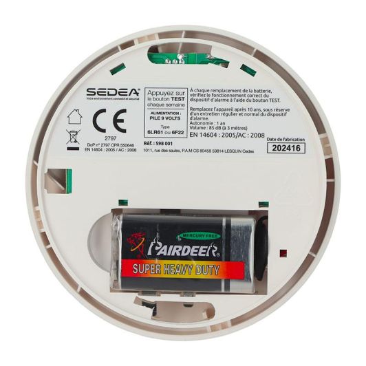 SEDEA Detectores de Humo Autónomo Pack 2