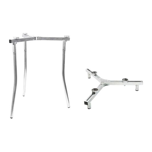 ALGON Verstellbares Edelstahl-Stativ für Paellero, 10 cm × 34 cm × 72 cm, 2,14 kg, Einfach
