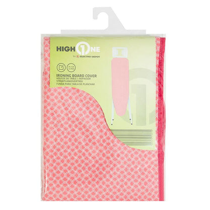 HIGH ONE Bügelbrettabdeckung 130x45 cm Baumwolle/Molton für Haushalt Einfach