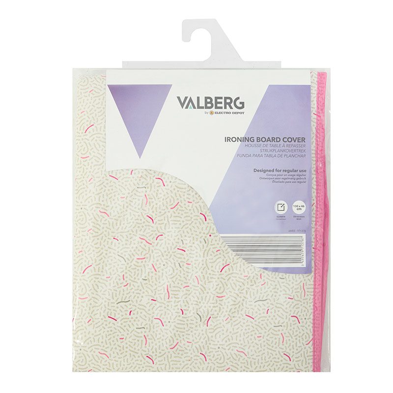 VALBERG Funda para tabla de planchar Coton Moleton 140x56 cm
