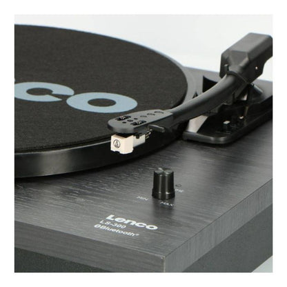 LENCOLS300 BK Turntable mit externen Lautsprechern, Audio‑Technica Tonabnehmer